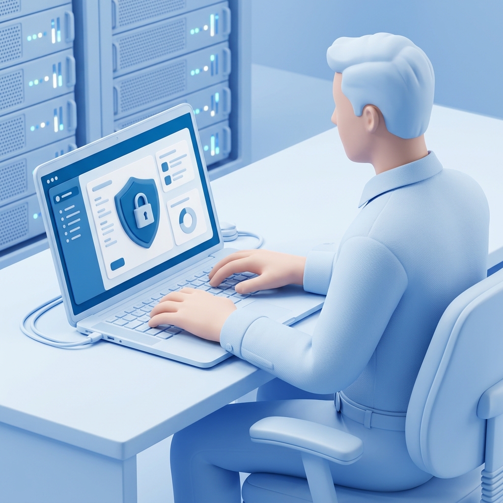 SSL-сертификат и защита данных коробочного Битрикс24 — администратор проверяет безопасность системы