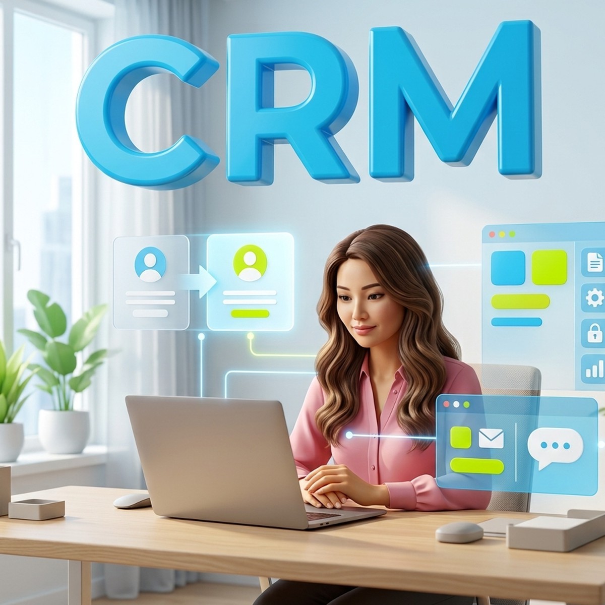 Менеджер объединяет дубли контактов в CRM Битрикс24: две карточки клиента сливаются в одну