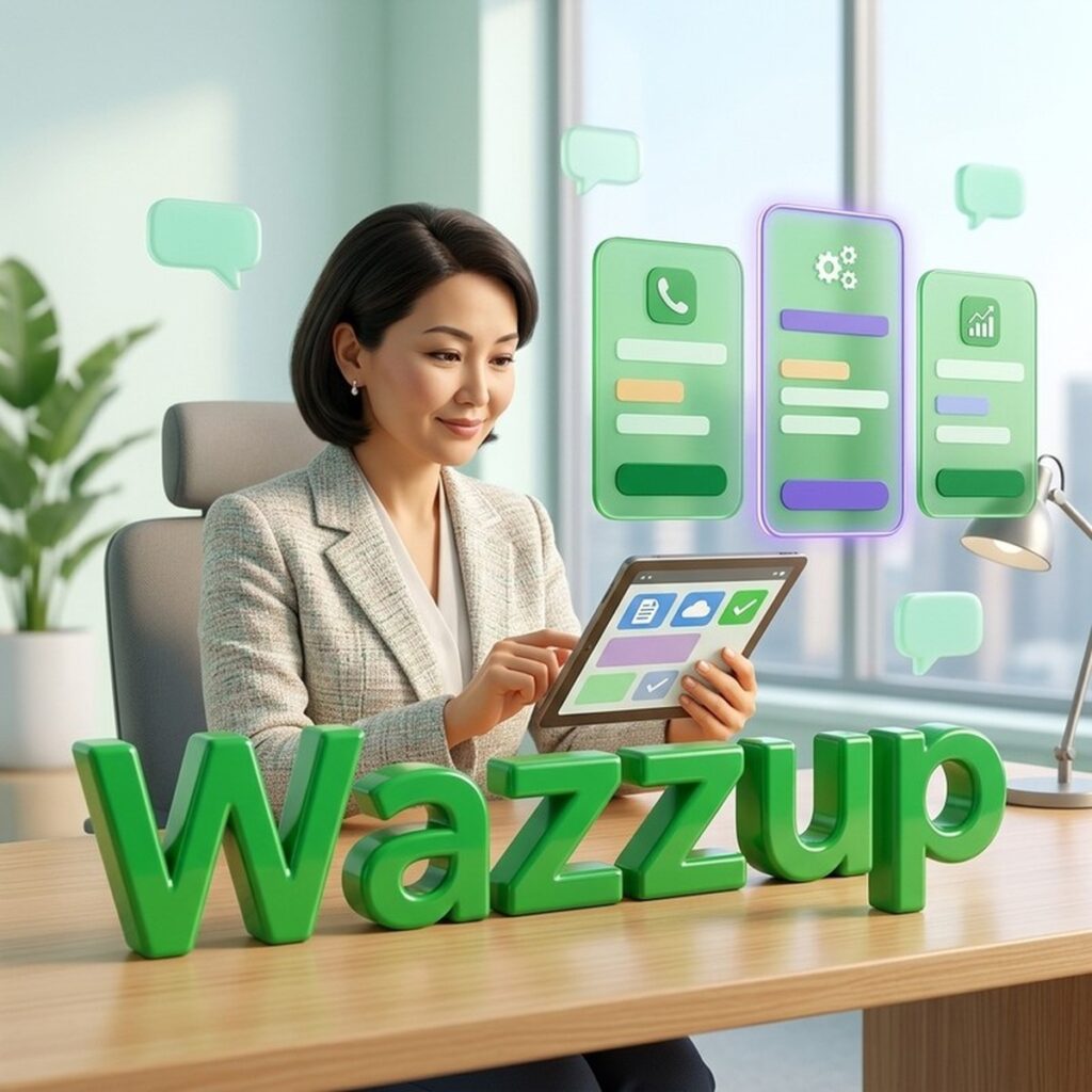 Три карточки тарифов, средняя выбрана: как подобрать тариф Wazzup под бизнес