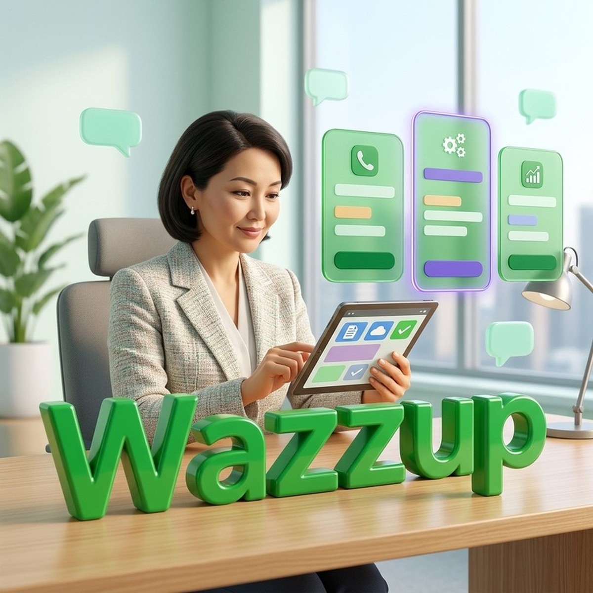 Три карточки тарифов, средняя выбрана: как подобрать тариф Wazzup под бизнес